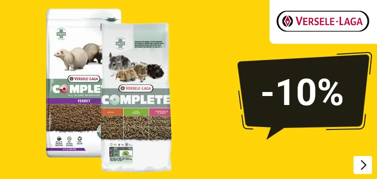 Versele laga Complete konijnen- en knaagdierenvoer 10% korting, banner en actie banner